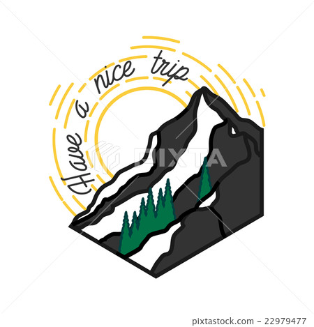 Mounitains color emblem 22979477