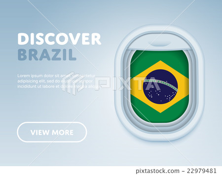 Traveling by plane. Flat vector design banner. 22979481