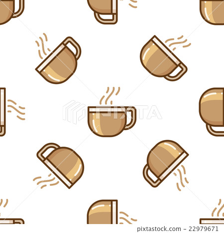 Glass coffee cup pattern Glass coffee cup pattern 22979671