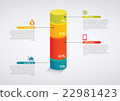 info graphics - colorful graph,cylinder  22981423