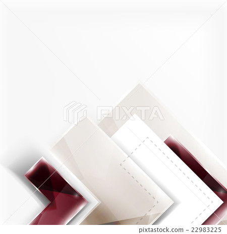 Colorful glossy arrow shapes. Abstract background 22983225