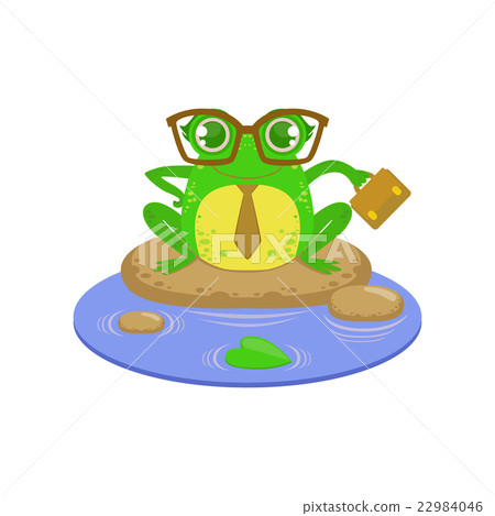 Teacher Cartoon Frog Character Teacher Cartoon Frog Character 22984046