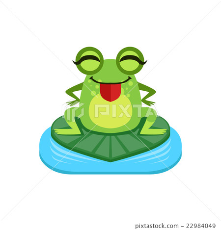 Silly Cartoon Frog Character Silly Cartoon Frog Character 22984049