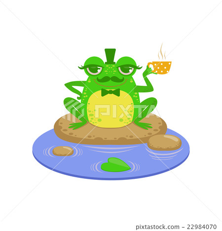 Gentelman Cartoon Frog Character 22984070
