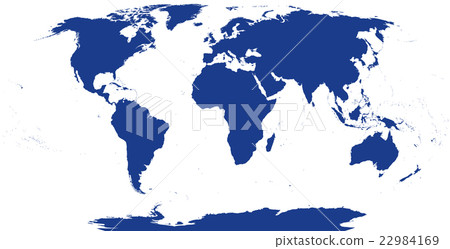 World Map Silhouette 22984169