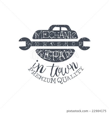 Car Repair Black Vintage Stamp 22984175