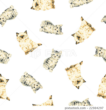 Cute cat pattern 22984297