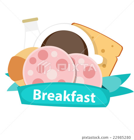 Best Breakfast Icon Background in Modern Flat Best Breakfast Icon Background in Modern Flat 22985280