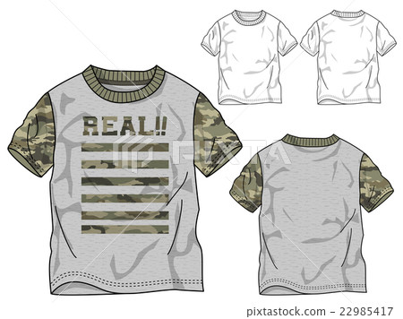Camouflake Pattern T-shirt 22985417