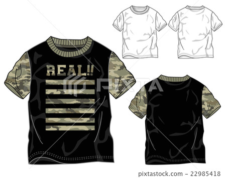 Camouflake Pattern T-shirt 22985418