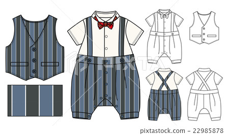 Formal baby clothes hanger illustration 22985878