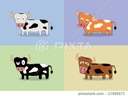 Cartoon cow set Cartoon cow set 22986871