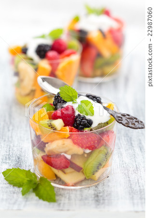 Healthy fruit salad. 22987060
