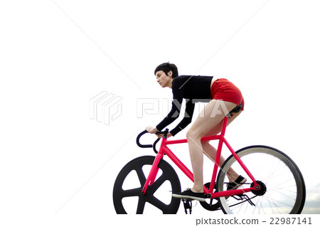 Young hipster girl enjoys recreation time outdoors Young hipster girl enjoys recreation time outdoors 22987141