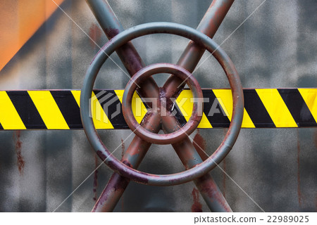 Closed door of Iron container Closed door of Iron container 22989025