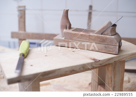Carpenter tools on wood table background. Copy Carpenter tools on wood table background. Copy 22989555