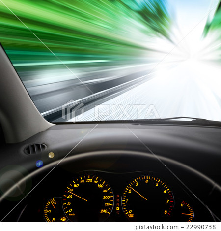 view on car windshield 22990738