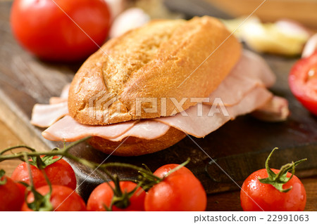 braised turkey ham sandwich braised turkey ham sandwich 22991063