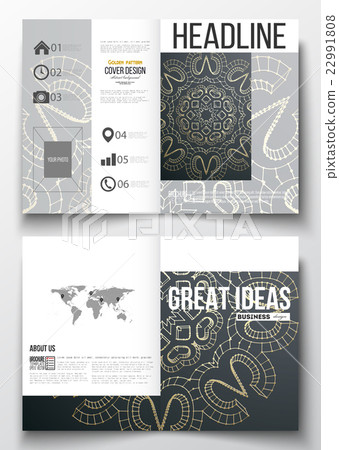 Set of business templates for brochure, magazine 22991808