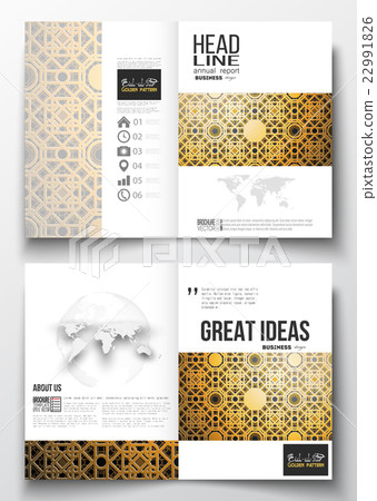 Set of business templates for brochure, magazine 22991826