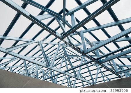 Structure of steel roof. Structure of steel roof. 22993906