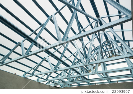 Structure of steel roof. Structure of steel roof. 22993907