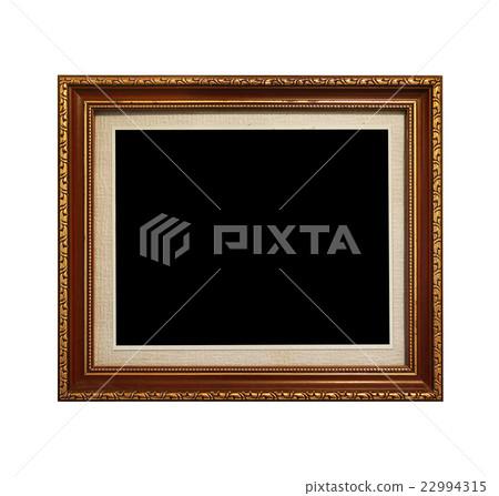 Wooden picture frame isolated on white background Wooden picture frame isolated on white background 22994315
