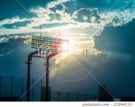 棒球場和太陽的照明 棒球場和太陽的照明 22994533