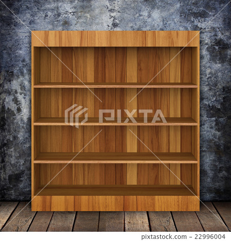 Grungy wall with Wooden book Shelf background. Grungy wall with Wooden book Shelf background. 22996004