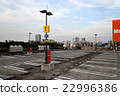 Rooftop parking lot 22996386