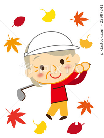 Sports fall Autumn playing grandma Sports fall Autumn playing grandma 22997241