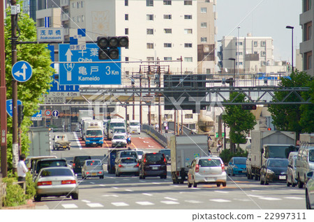 從Asakusabashi十字路口，俯瞰Bogyo大橋 22997311