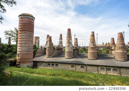 old factory with chimneys 22998306