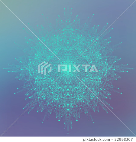 Geometric abstract background molecule and 22998307