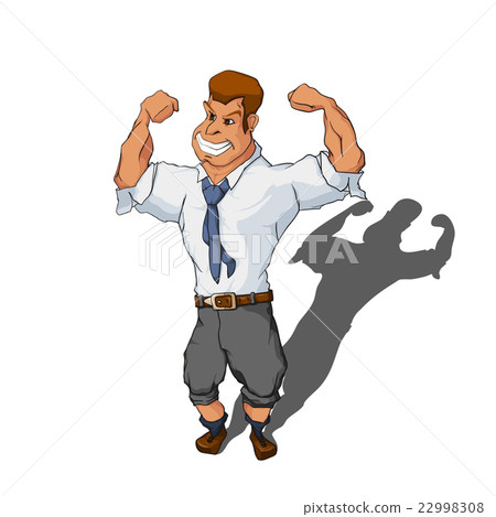 Muscular man in business suit 22998308