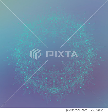 Geometric abstract background molecule and 22998345