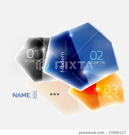 Shiny colorful geometric business abstract-插圖素材 [23000127] - PIXTA圖庫