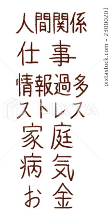 Factor drawing character of modern people's stress 23000201
