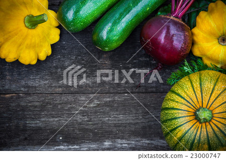 Fresh organic gardening vegetables 23000747