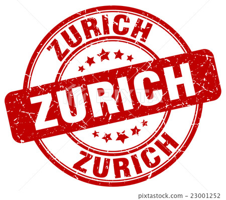 Zurich red grunge round vintage rubber stamp Zurich red grunge round vintage rubber stamp 23001252