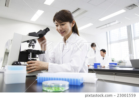 Research science science microscope experiment scientist chemist 23001559
