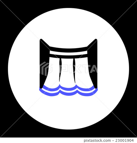 water plant with blue water isolated black icon 23001904