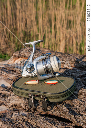 Fishing reel and various kind of baits Fishing reel and various kind of baits 23003542