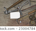 vintage jeweler tools over wooden bench 23004784