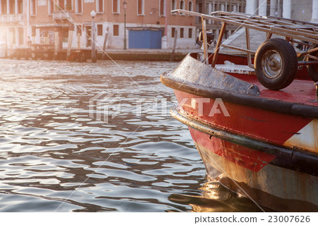 Old boat on the river 23007626