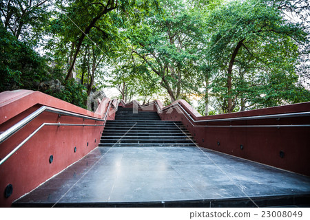 Mountain stairs in Thai temple Mountain stairs in Thai temple 23008049