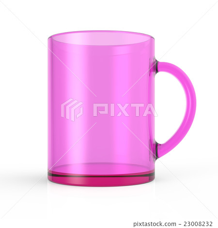 Transparent pink cup render Transparent pink cup render 23008232