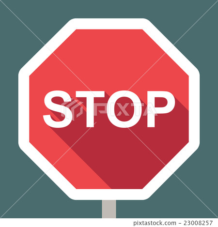Vector stop sign 23008257
