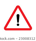 Vector warning sign 23008312