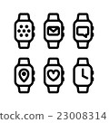 Vector illustration of smart watches. 23008314